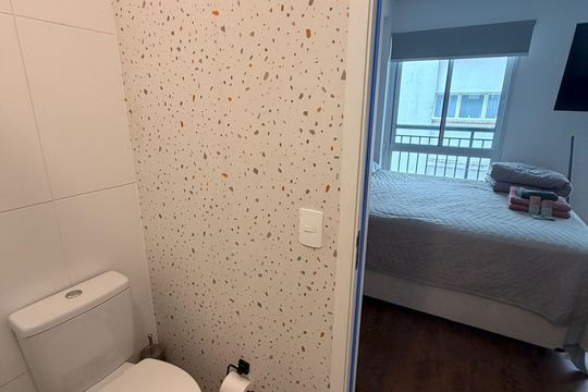Banheiro de kitnet/studio à venda com 0 quarto, 26m² em Paraíso, São Paulo