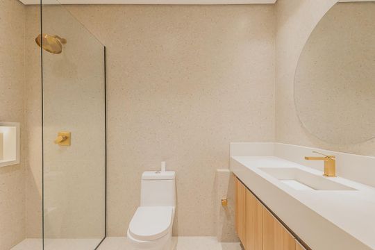Banheiro de apartamento para alugar com 1 quarto, 40m² em Sumarezinho, São Paulo