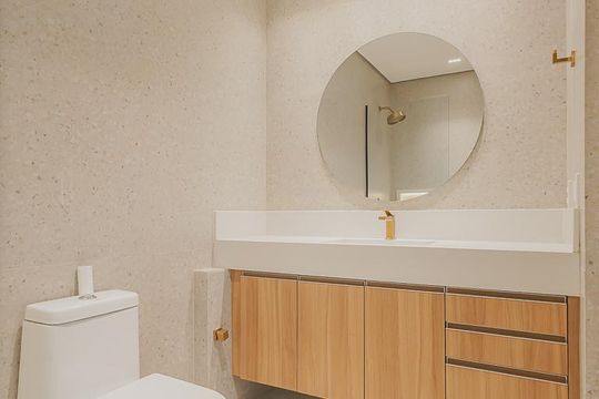 Banheiro de apartamento para alugar com 1 quarto, 40m² em Sumarezinho, São Paulo