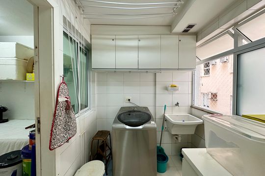 Área de Serviço de apartamento à venda com 3 quartos, 156m² em Laranjeiras, Rio de Janeiro