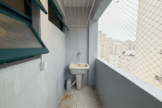 Área de Serviço de apartamento para alugar com 1 quarto, 49m² em Centro, Guarujá