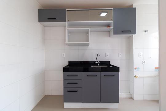 Cozinha de apartamento para alugar com 2 quartos, 45m² em Vila Satúrnia, Campinas