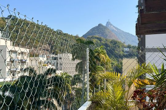 Varanda Sala - Vista  de apartamento à venda com 4 quartos, 330m² em Flamengo, Rio de Janeiro