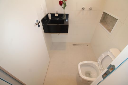 Banheiro - Suíte de casa à venda com 3 quartos, 140m² em Vila Isolina Mazzei, São Paulo