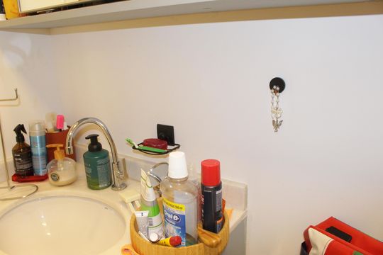 Banheiro Social de kitnet/studio para alugar com 1 quarto, 27m² em República, São Paulo