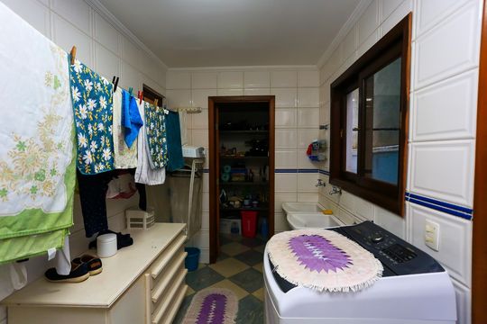 Área de Serviço de casa de condomínio à venda com 4 quartos, 340m² em Parque Monte Alegre, Taboão da Serra
