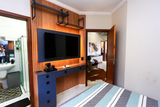 Suíte 2 de casa de condomínio à venda com 4 quartos, 340m² em Parque Monte Alegre, Taboão da Serra