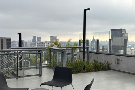 Área comum de apartamento à venda com 1 quarto, 30m² em Pinheiros, São Paulo