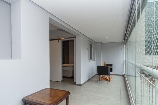 Varanda da Sala de apartamento para alugar com 1 quarto, 58m² em Cerqueira César, São Paulo