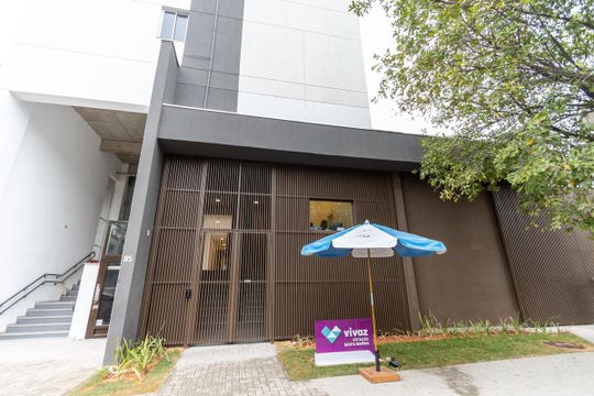 Fachada do Condomínio de apartamento para alugar com 2 quartos, 34m² em Água Branca, São Paulo