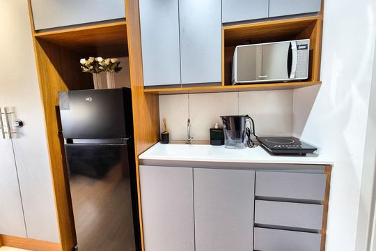 Cozinha de kitnet/studio à venda com 1 quarto, 15m² em República, São Paulo