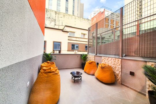 Área comum de kitnet/studio à venda com 1 quarto, 15m² em República, São Paulo