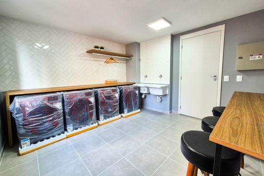 Área comum de kitnet/studio à venda com 1 quarto, 15m² em República, São Paulo