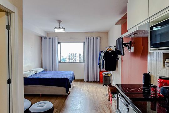 Cozinha de apartamento à venda com 1 quarto, 27m² em Vila Matilde, São Paulo