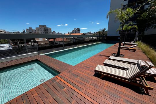 Área comum - Piscina de apartamento à venda com 1 quarto, 70m² em Carandiru, São Paulo