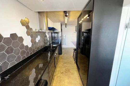 Cozinha e Área de Serviço de apartamento à venda com 1 quarto, 70m² em Carandiru, São Paulo