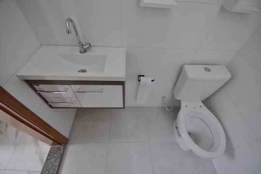 Banheiro de apartamento à venda com 1 quarto, 30m² em Vila Constança, São Paulo