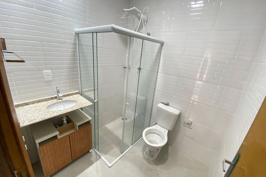 Banheiro Social de casa para alugar com 2 quartos, 55m² em Piedade, Rio de Janeiro