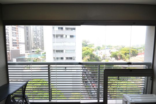 Varanda de kitnet/studio para alugar com 1 quarto, 25m² em Butantã, São Paulo