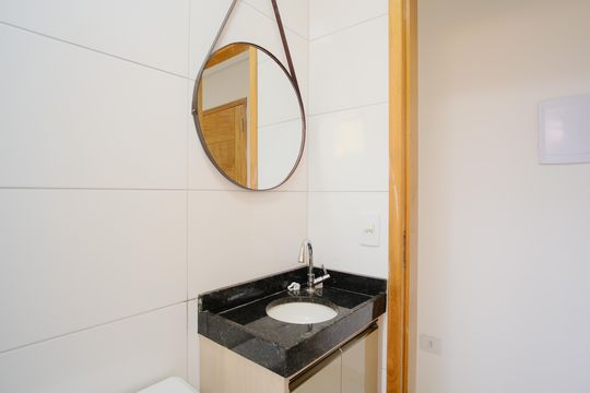 Banheiro Social de apartamento à venda com 1 quarto, 34m² em Vila Matilde, São Paulo