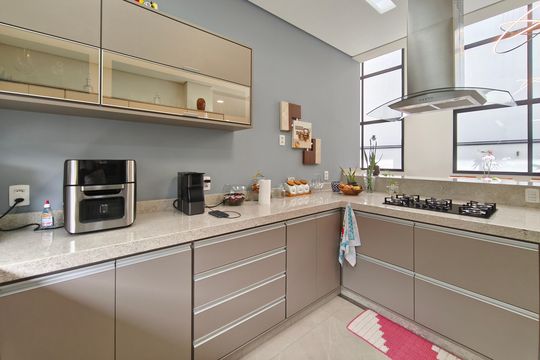 Cozinha de casa de condomínio à venda com 3 quartos, 289m² em Swiss Park, Campinas