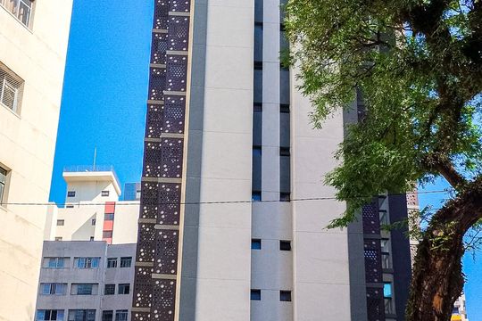 Fachada de apartamento à venda com 1 quarto, 45m² em Bela Vista, São Paulo