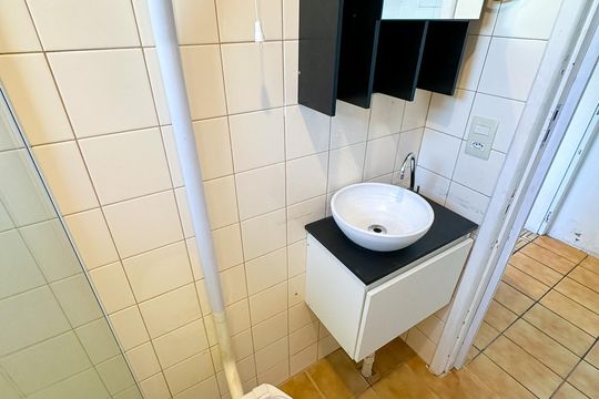 Banheiro de apartamento para alugar com 1 quarto, 28m² em Ipiranga, São José