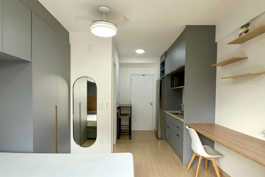Studio de kitnet/studio para alugar com 1 quarto, 24m² em Pinheiros, São Paulo