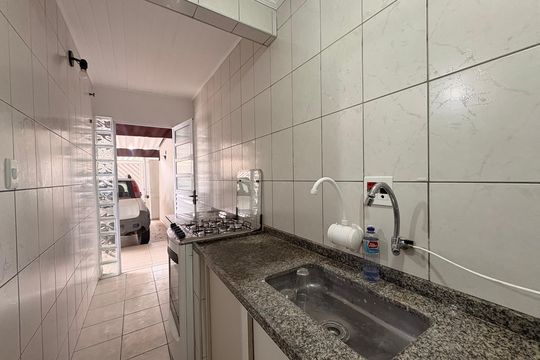 Cozinha de casa à venda com 3 quartos, 149m² em Vila Scarpelli, Santo André