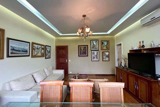 Sala de apartamento à venda com 4 quartos, 130m² em Botafogo, Rio de Janeiro