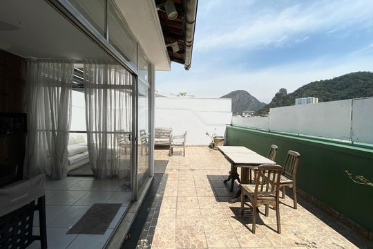 Varanda sala de apartamento à venda com 3 quartos, 240m² em Copacabana, Rio de Janeiro