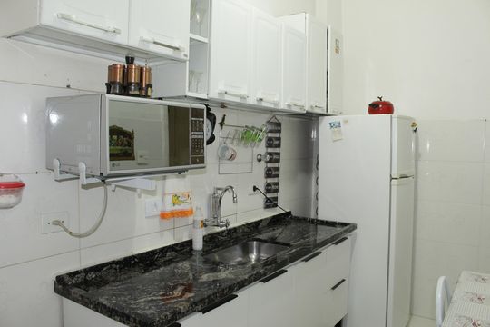 Cozinha de apartamento à venda com 1 quarto, 60m² em Santa Cecilia, São Paulo