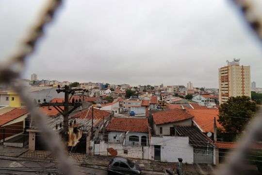 Vista da Suíte de apartamento para alugar com 2 quartos, 100m² em Vila Camilópolis, Santo André