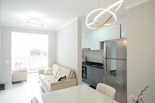 Sala de apartamento à venda com 2 quartos, 55m² em Rudge Ramos, São Bernardo do Campo