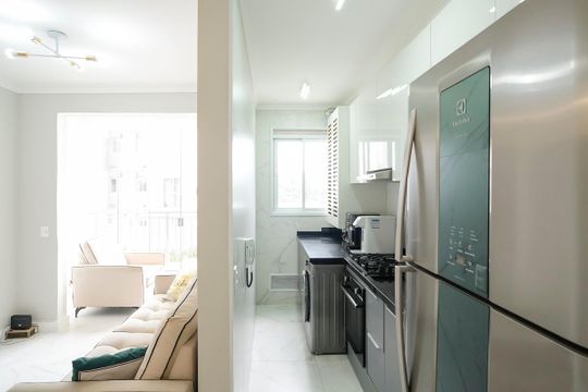 Cozinha de apartamento à venda com 2 quartos, 55m² em Rudge Ramos, São Bernardo do Campo