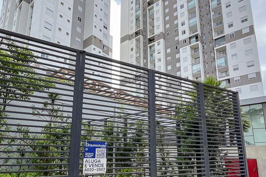 Fachada + plaquinha de apartamento à venda com 2 quartos, 55m² em Rudge Ramos, São Bernardo do Campo