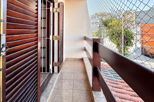 Sacada do Quarto 3 de casa para alugar com 3 quartos, 191m² em Vila Euclides, São Bernardo do Campo
