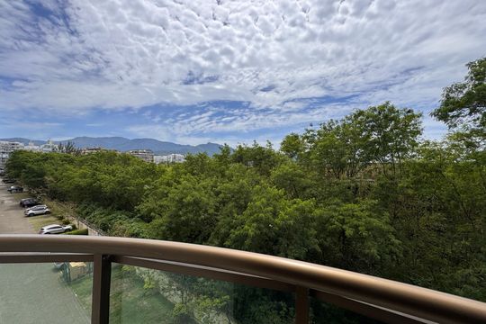 Suíte - Varanda de apartamento para alugar com 3 quartos, 96m² em Recreio dos Bandeirantes, Rio de Janeiro
