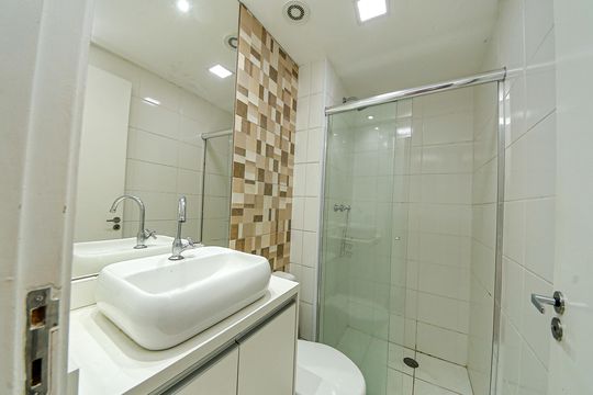 Banheiro Social de apartamento à venda com 0 quarto, 35m² em Jardim Ibitirama, São Paulo