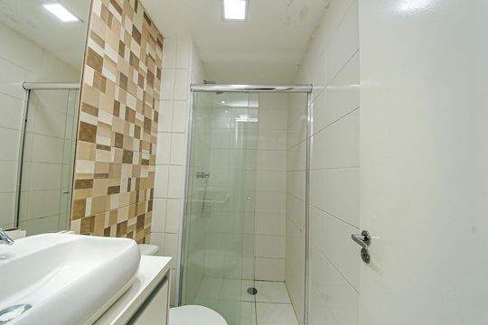 Banheiro Social de apartamento à venda com 0 quarto, 35m² em Jardim Ibitirama, São Paulo
