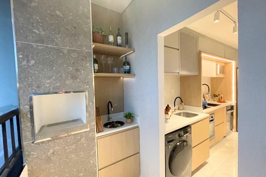 Varanda de apartamento à venda com 2 quartos, 58m² em Cabral, Contagem