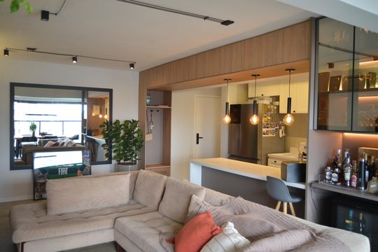 Sala de apartamento à venda com 2 quartos, 87m² em Jardim Bela Vista, Santo André