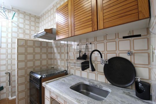 Cozinha e Área de Serviço de apartamento para alugar com 1 quarto, 40m² em Moema, São Paulo