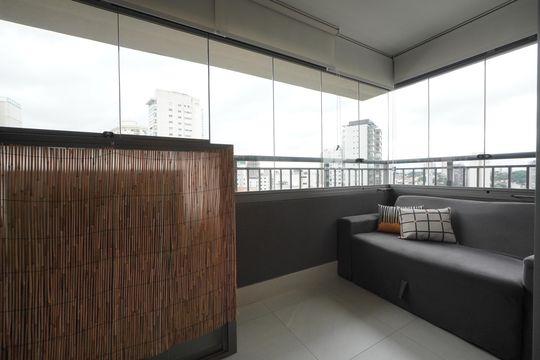 Varanda do Studio de kitnet/studio para alugar com 1 quarto, 27m² em Vila Mariana, São Paulo