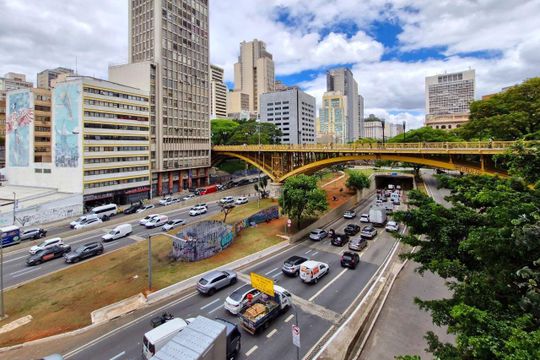 Vista da janela de kitnet/studio à venda com 2 quartos, 76m² em Centro, São Paulo