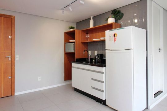 Cozinha de kitnet/studio à venda com 2 quartos, 76m² em Centro, São Paulo