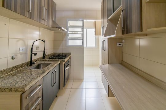 Cozinha de apartamento à venda com 3 quartos, 67m² em Ponte Grande, Guarulhos