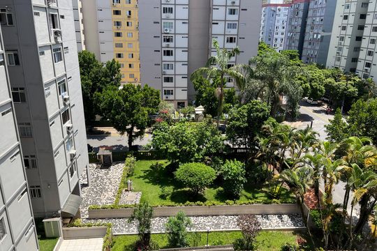 Vista da Sala de apartamento para alugar com 3 quartos, 101m² em Aparecida, Santos