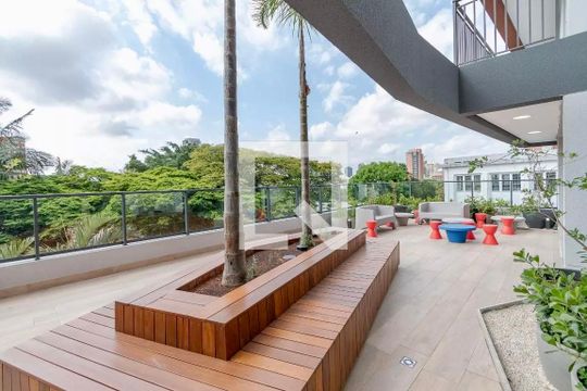 Área comum de apartamento à venda com 1 quarto, 34m² em Santo Amaro, São Paulo