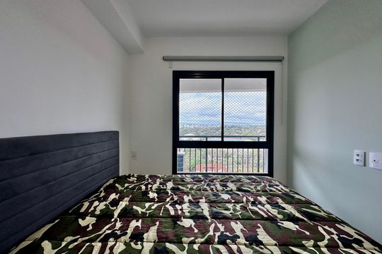 Quarto de apartamento à venda com 1 quarto, 34m² em Santo Amaro, São Paulo